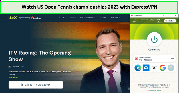  Guarda le Campionati degli Stati Uniti di Tennis 2023 in - Italia Con ExpressVPN, puoi navigare in modo sicuro e anonimo su Internet. ExpressVPN offre una connessione veloce e affidabile, con server in tutto il mondo. 