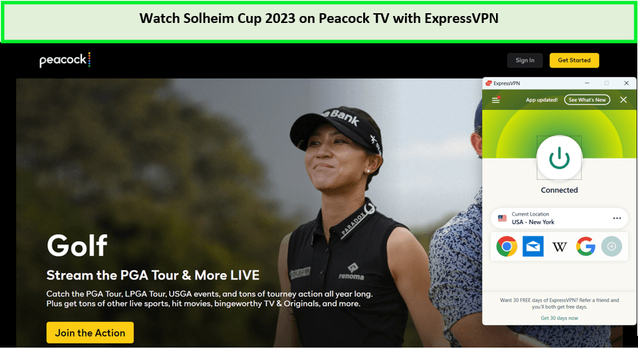 Watch-Solheim-Cup-2023-outside-USA-on-Peacock-with-ExpressVPN