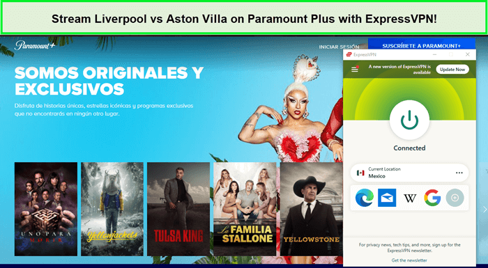 Stream Liverpool vs Aston Villa on Paramount Plus with ExpressVPN-in-Canada