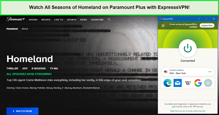  Schauen Sie alle Staffeln von Homeland auf Paramount Plus mit ExpressVPN an. in - Deutschland 