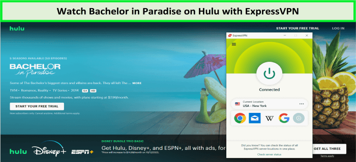  Mira Bachelor in Paradise en Hulu con ExpressVPN in - Espana 