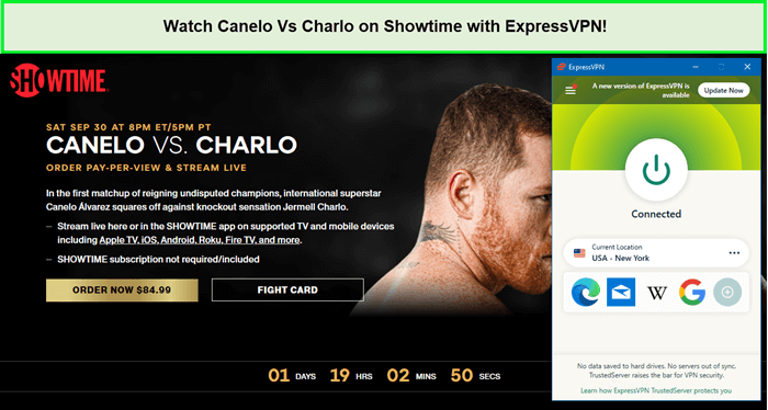  Regardez Canelo Vs Charlo sur Showtime avec ExpressVPN in - France 