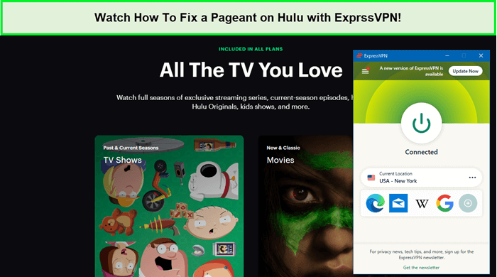  Regardez comment réparer un Pageant sur Hulu avec ExprssVPN in - France 