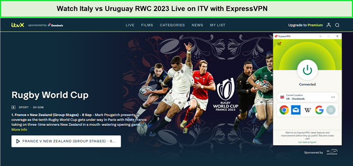  Italien gegen Uruguay RWC 2023 Live ansehen in - Deutschland Auf ITV mit ExpressVPN 