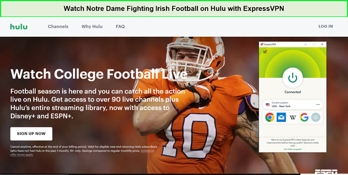 Watch-Notre-Dame-Fighting-Irish-Football-in-France-on-Hulu-with-ExpressVPN