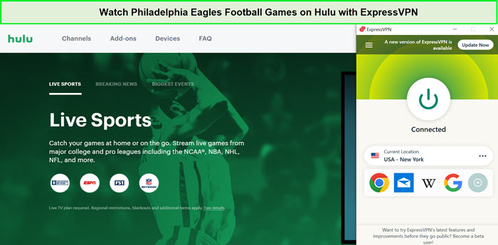Watch-Philadelphia-Eagles-Football-Games-in-Spain-on-Hulu-with-ExpressVPN