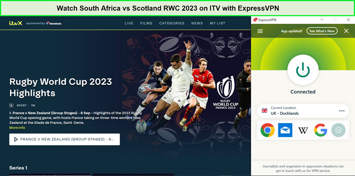  Regardez l'Afrique du Sud contre l'Écosse à la Coupe du Monde 2023. in - France Sur ITV avec ExpressVPN 