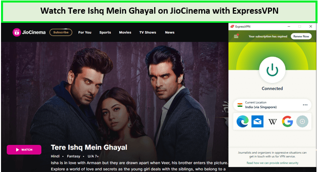 Watch-Tere-Ishq-Mein-Ghayal-in-Hong Kong-on-JioCinema-with-ExpressVPN