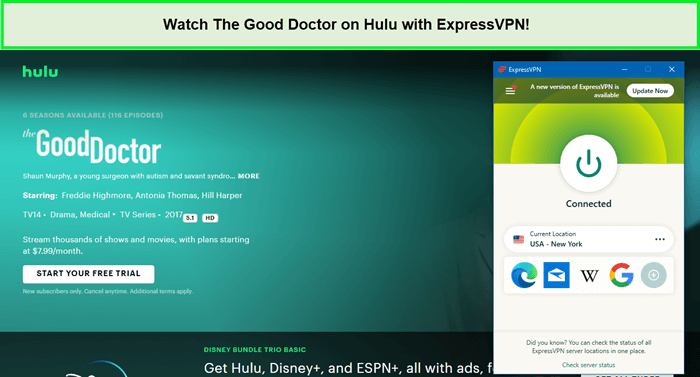 Watch-The-Good-Doctor-on-Hulu-with-ExpressVPN-in-New Zealand