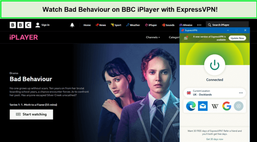  ExpressVPN entsperrt schlechtes Verhalten auf BBC iPlayer. 