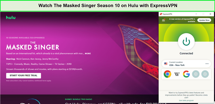 expressvpn-unblocks-hulu-for-the-masked-singer-season-10-in-Singapore