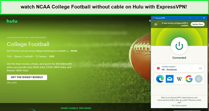  Kijk naar NCAA College Football zonder kabel op Hulu met ExpressVPN in - Nederland 