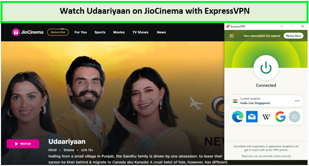 Watch-Udaariyaan-in-Canada-on-JioCinema-with-ExpressVPN