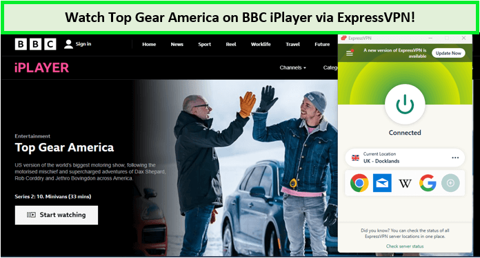  Schau dir Top Gear America auf BBC iPlayer an. [intent origin=