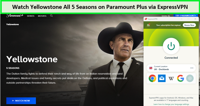  Den Yellowstone beobachten in - Deutschland Auf Paramount Plus mit ExpressVPN 