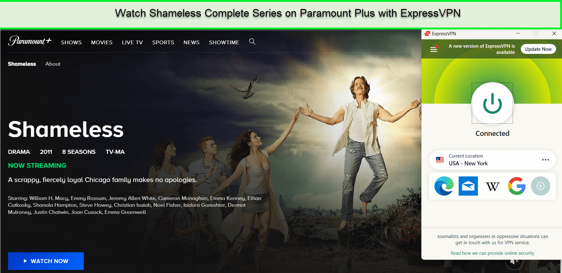  Schauen Sie sich die komplette Serie Shameless an.  -  Auf Paramount Plus 