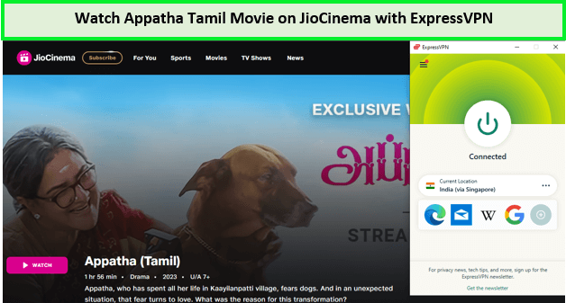  Mira la película tamil Appatha. in - Espana En JioCinema con ExpressVPN 