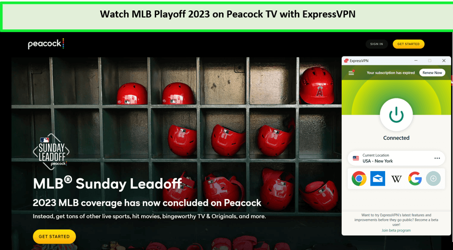 unblock-MLB-playoffs-2023-in-Spain-on-Peacock-with-ExpressVPN