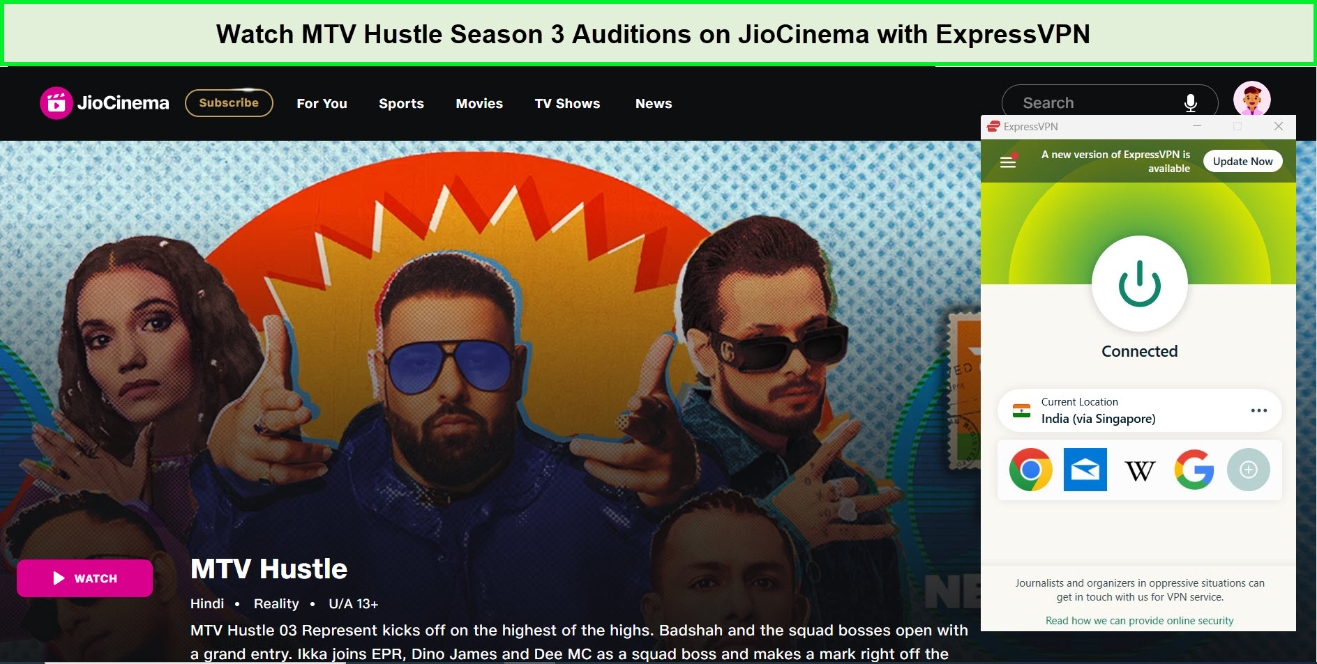 Watch-MTV-Hustle-Season-3-Auditions-Outside-India-on-JioCinema-with-ExpressVPN
