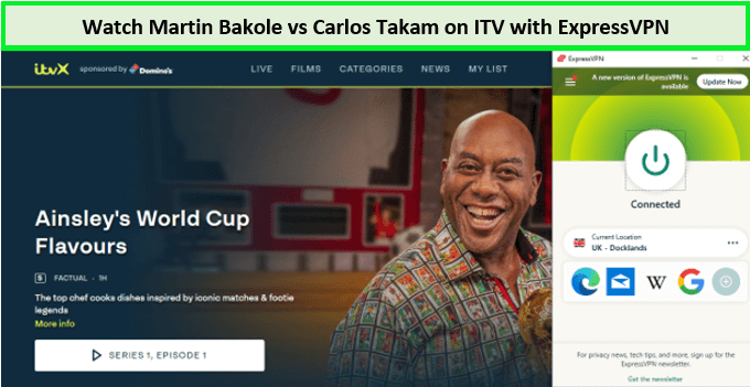  Mira a Martin Bakole contra Carlos Takam in - Espana En ITV con ExpressVPN 