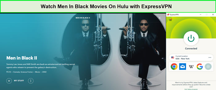  Schau dir die Men in Black Filme an. in - Deutschland Auf Hulu mit ExpressVPN 