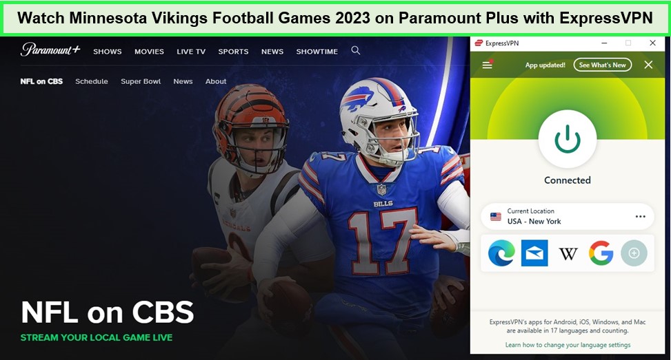  Schauen Sie sich die Football-Spiele der Minnesota Vikings 2023 auf Paramount Plus an.  