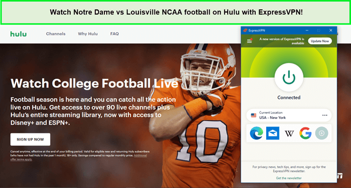 Watch-Notre-Dame-vs-Louisville-NCAA-football-on-Hulu-with-ExpressVPN-outside-USA