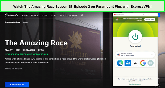 Watch-The-Amazing-Race-Season-35-Episode-2-outside-USA-on-Paramount-Plus-in-France