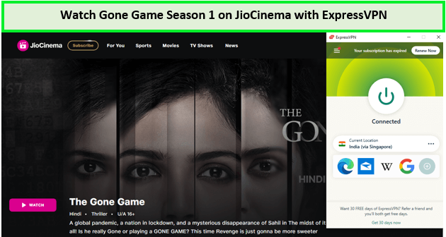 Kijk naar The Gone Game Seizoen 1 in - Nederland Op JioCinema met ExpressVPN 