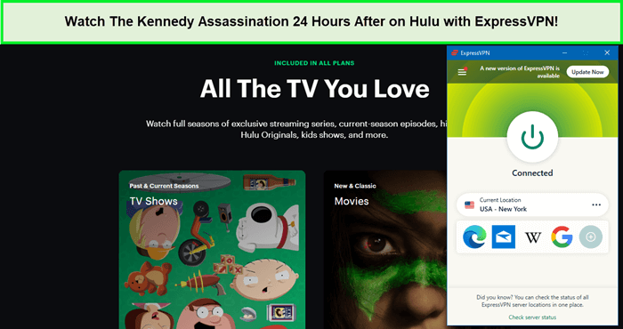  Mira la asesinato de Kennedy 24 horas después en Hulu con ExpressVPN. in - Espana 