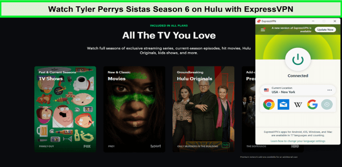  Mira la temporada 6 de Tyler Perry's Sistas en Hulu con ExpressVPN. in - Espana 