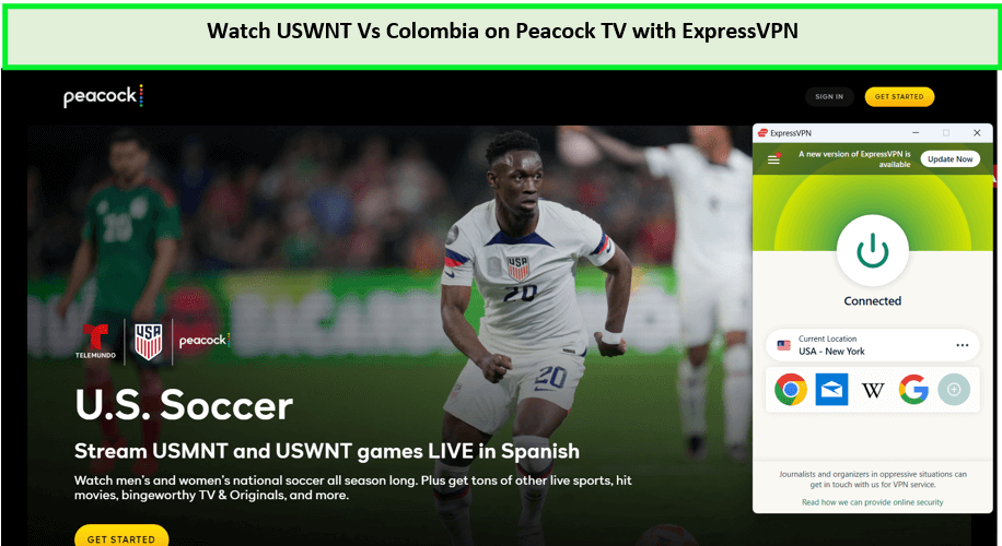 unblock-USWNT-vs-Colombia-in-Netherlands-on-Peacock-with-ExpressVPN