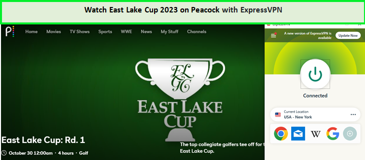 unblock-East-Lake-Cup-2023-outside-USA-on-Peacock-TV-with-ExpressVPN