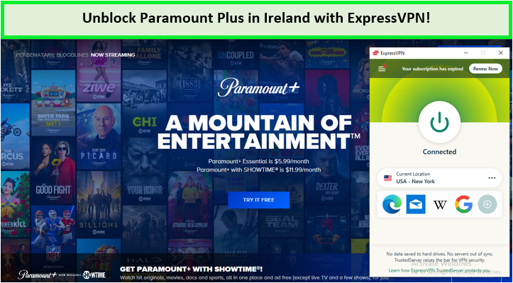 unblock-paramount-plus-in-ireland-with-express-vpn