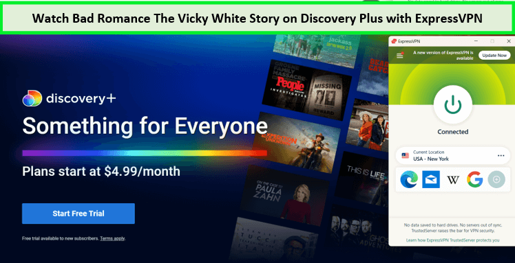  Beobachte die schlechte Romanze - Die Vicky White Story  -  Auf Discovery Plus mit ExpressVPN 