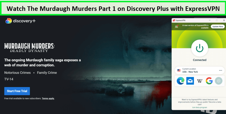  Schauen Sie sich die Murdaugh-Morde Teil 1 an.  -  Auf Discovery Plus mit ExpressVPN 