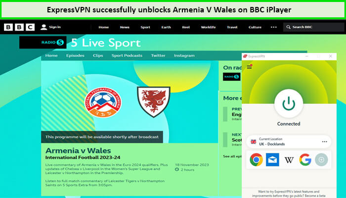Express-VPN-Unblock-Armenia-V-Wales-in-France-on-BBC-iPlayer