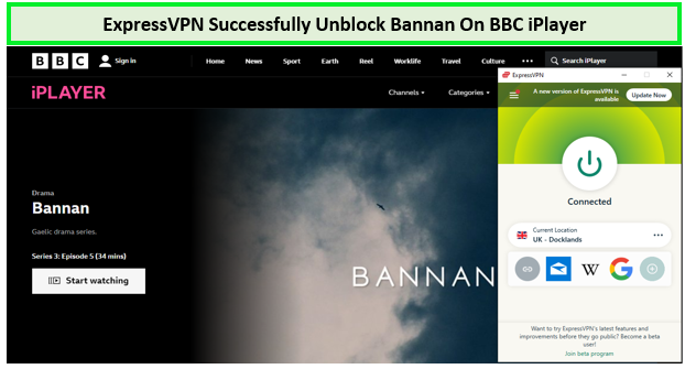  ExpressVPN succesvol ontgrendelen van de blokkering op BBC iPlayer 