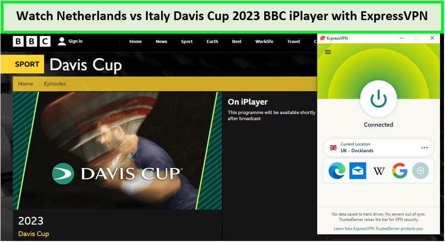  Mira Holanda contra Italia en el Davis Cup 2023. in - Espana En BBC iPlayer con ExpressVPN 