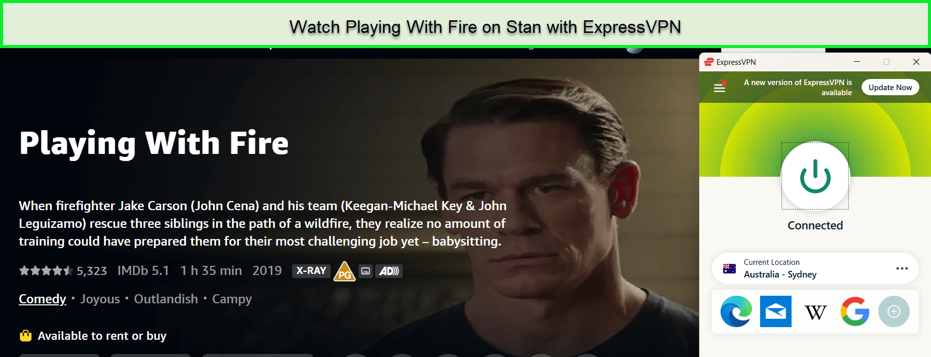 Watch Playing With Fire in-UK on Stan 