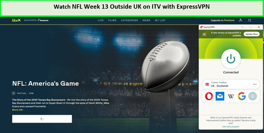  Beobachte NFL Woche 13 in - Deutschland Auf ITV mit ExpressVPN 