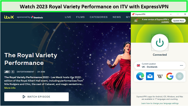  Guarda la Performance della Varietà Reale 2023 in-Italia Su ITV con ExpressVPN 