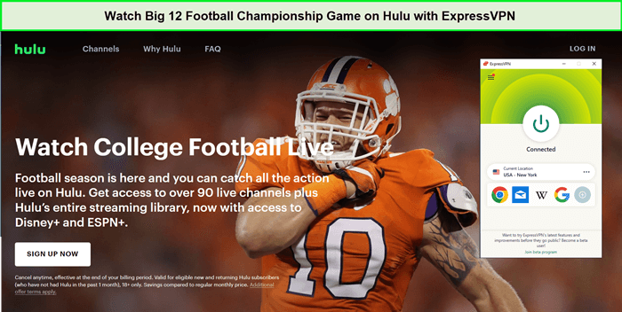 Watch-Big-12-Football-Championship-Game-Outside-USA-on-Hulu-with-ExpressVPN
