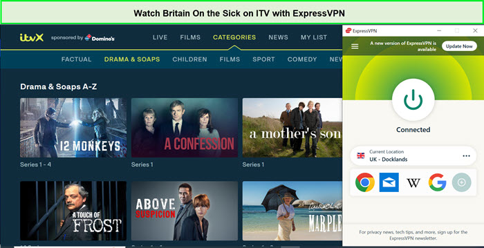  Regardez la Grande-Bretagne sur le malade in - France Sur ITV avec ExpressVPN 
