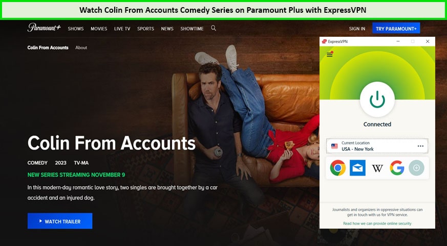  Mira a Colin de la serie de comedia de cuentas in - Espana En Paramount Plus con ExpressVPN 