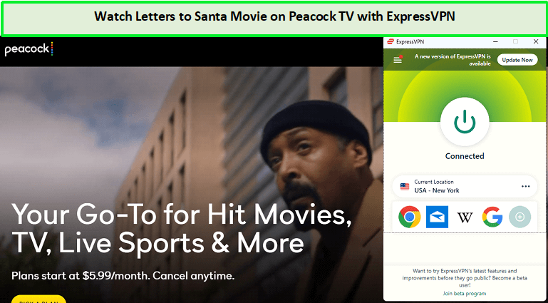 Watch-Letters-to-Santa-Movie-outside-USA-on-Peacock-TV-with-the-help-of-ExpressVPN