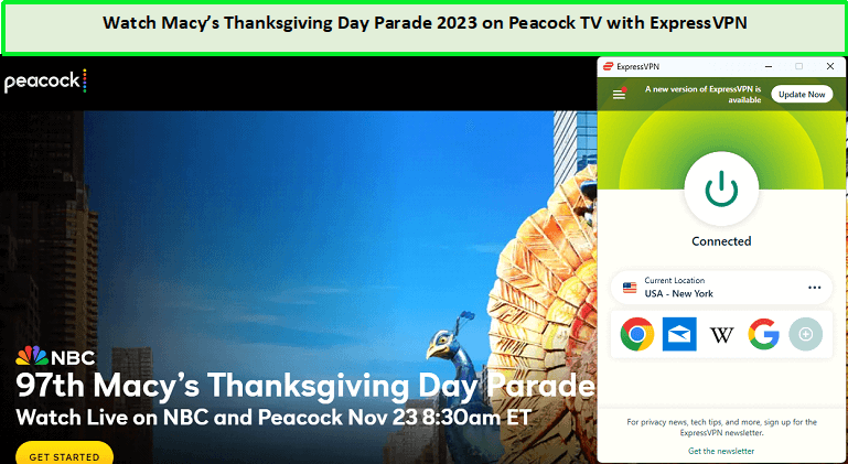  Regardez le défilé de Thanksgiving de Macys 2023 in - France Sur Peacock TV avec ExpressVPN 
