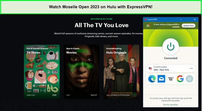  Kijk Moselle Open 2023 op Hulu met ExpressVPN in - Nederland 