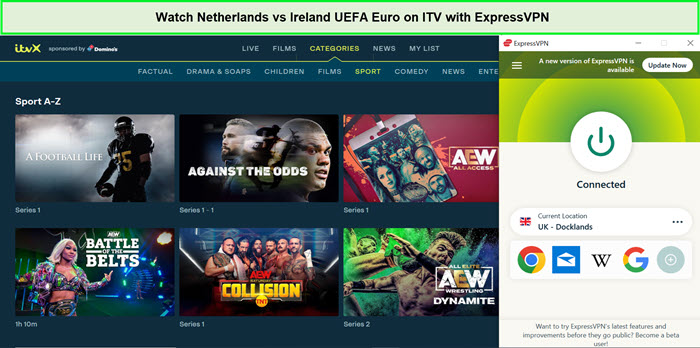 Regardez les Pays-Bas contre l'Irlande UEFA Euro in - France Sur ITV avec ExpressVPN 