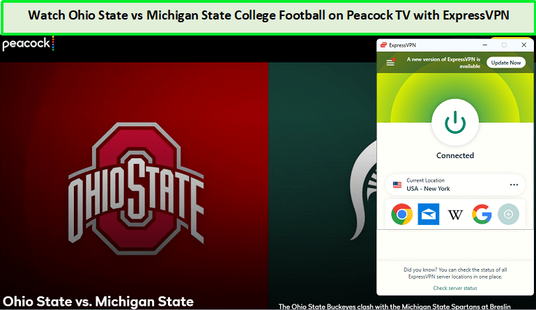 Sblocca Ohio State vs Michigan State College Football in - Italia Su Peacock TV con ExpressVPN 